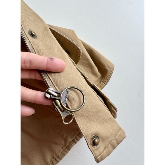BARBOUR Tan Cotton Washed Twill International Belted Field Jacket, Size 6 - Picture 11 of 16